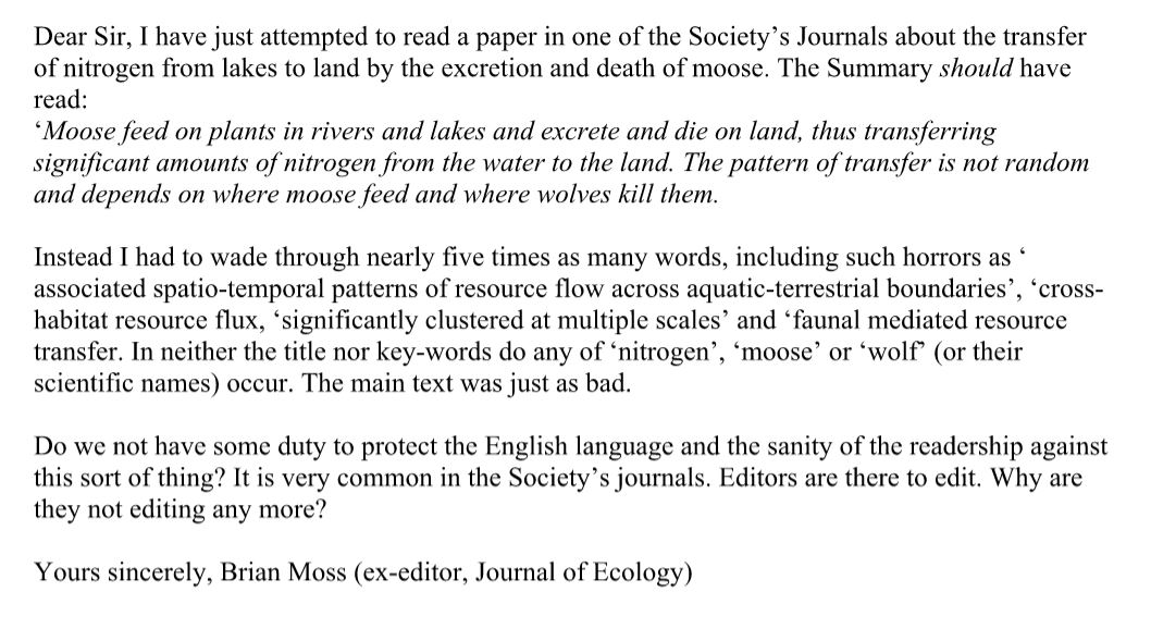 Bamboozled Moss takes on the moose. Brian was so unhappy after reading Bump et al. (2009) that he felt compelled to write a letter to the British Ecological Society Bulletin.